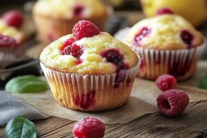 Easy Raspberry Lemon Muffins Recipe