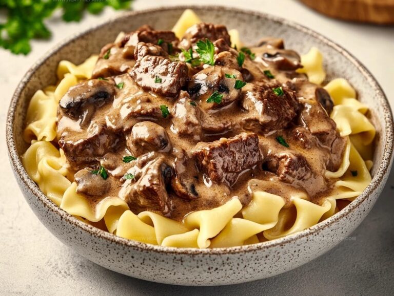 Beef Stroganoff With Egg Noodles Recipe