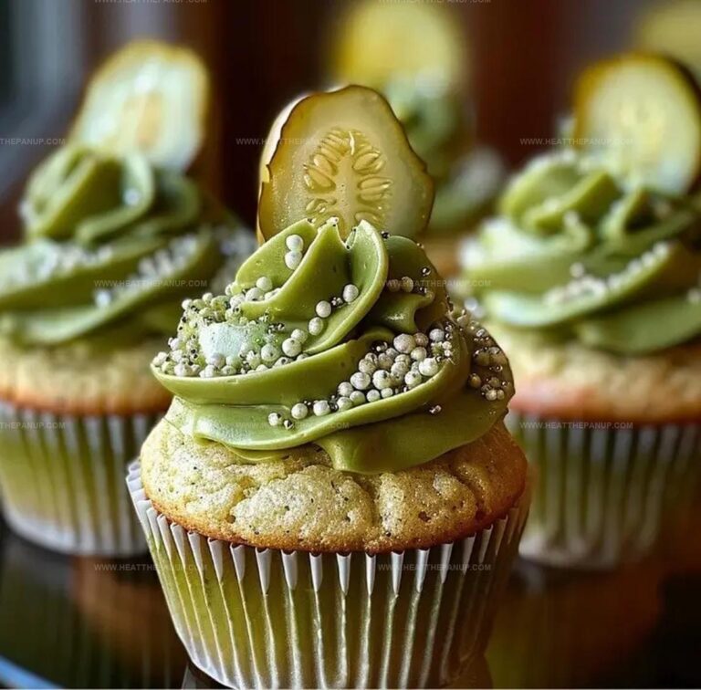 Savory Dill Pickle Cupcakes Recipe