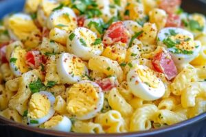 Deviled Egg Pasta Salad Recipe