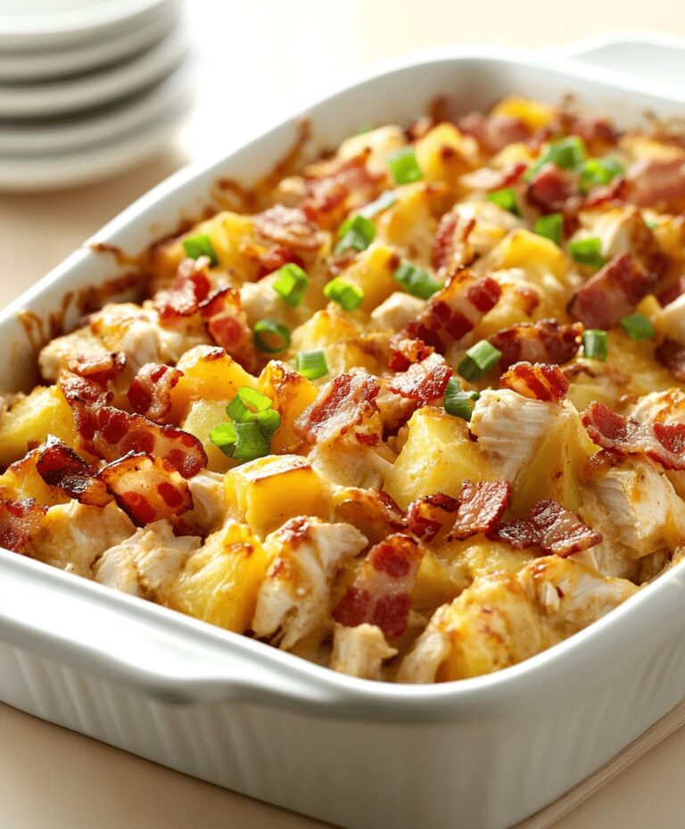 Chicken Bacon Ranch Casserole With Potatoes Recipe