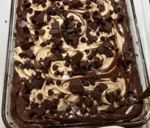 Chocolate Peanut Butter Volcano Cake Recipe
