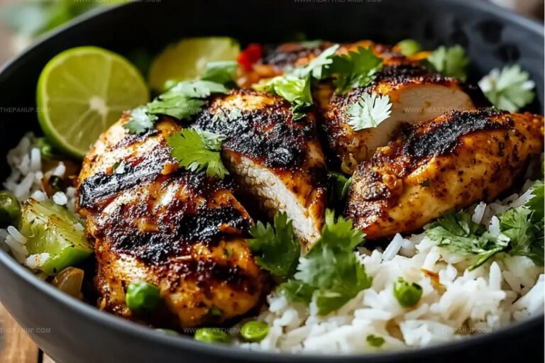 Cajun Chicken With Coriander And Lime Rice Recipe