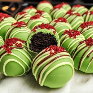 Jolly Grinch Oreo Balls Recipe