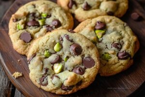 Pistachio Cream Chocolate Chip Cookies Recipe