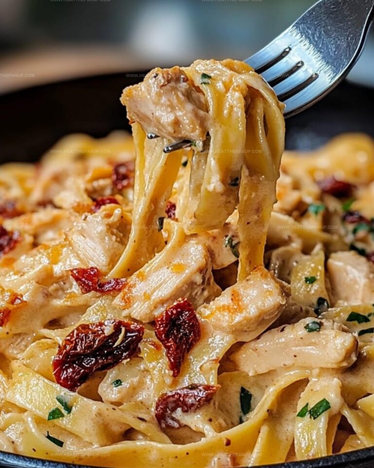 Creamy Sun-Dried Tomato And Chicken Fettuccine Recipe