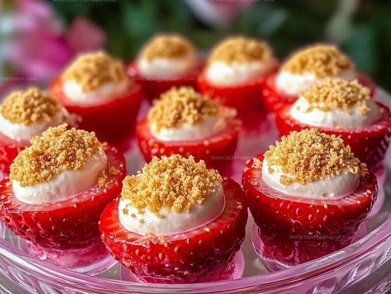 Cheesecake Deviled Strawberries Recipe