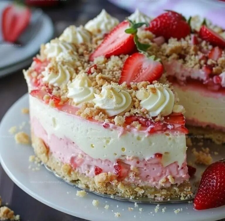 Strawberry Crunch Cheesecake Recipe