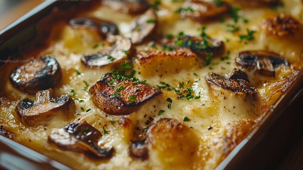 Baked Cheesy Mushrooms Casserole Recipe