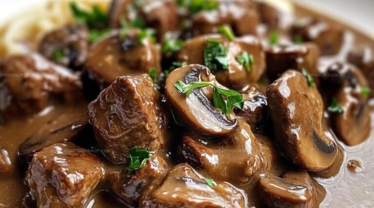 Melt In Your Mouth Beef Tips With Mushroom Gravy Recipe
