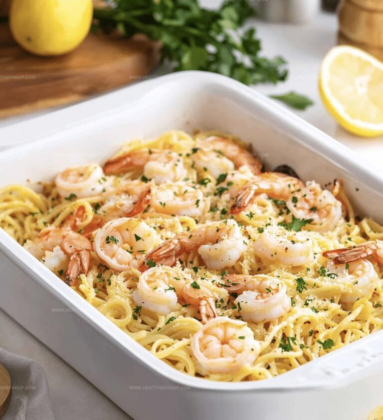 Shrimp Scampi Pasta Bake Recipe