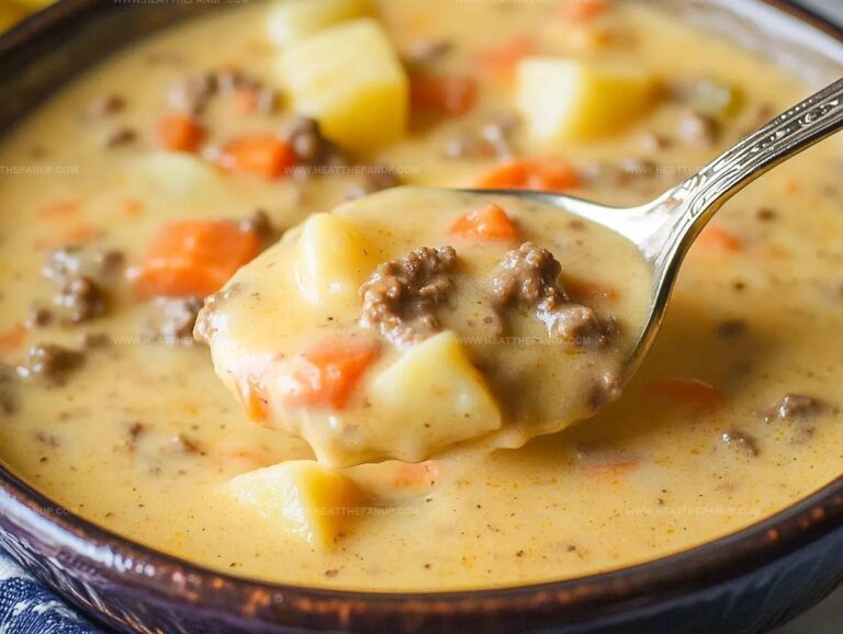 Crockpot Cheeseburger Soup Recipe