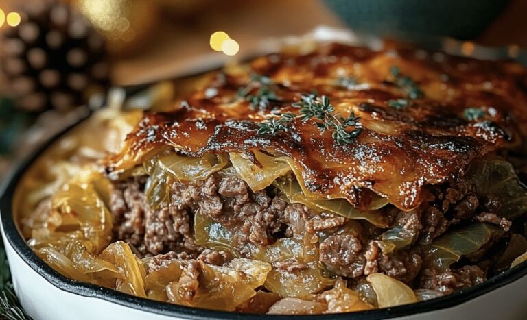 Substantial Cabbage Beef Bake Recipe