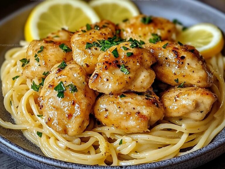Garlic Butter Chicken With Lemon Parmesan Pasta Recipe