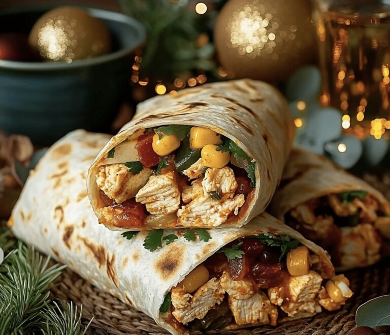 Textured Southwestern Chicken Wrap Recipe