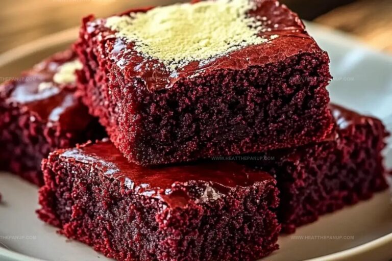 Homemade Red Velvet Brownie Dippers Recipe