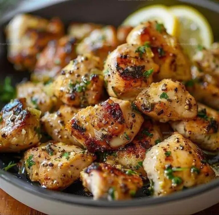 Piquant Lemon Garlic Chicken Bites Recipe