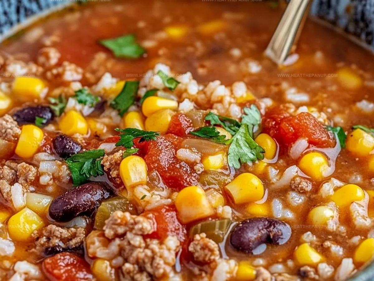 Mexican Beef And Rice Soup Recipe