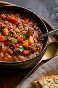 Hearty Hamburger Soup Recipe