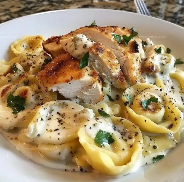 Asiago Tortellini Alfredo With Grilled Chicken Recipe