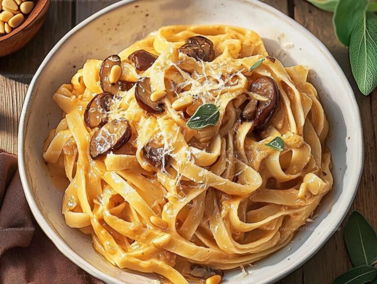 Caramelized Leek And Mushroom Gruyere Pasta Recipe