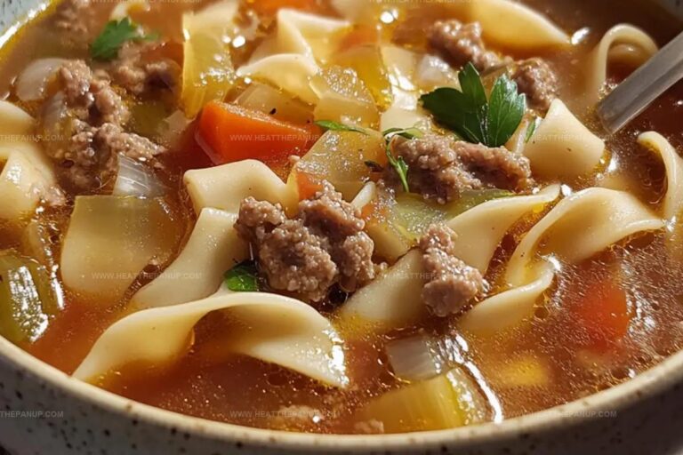 Hamburger Noodle Soup Recipe