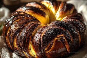 Swirled Chocolate Challah Bread Recipe