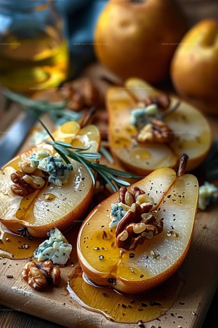Walnut Blue Cheese Honey Pears Recipe