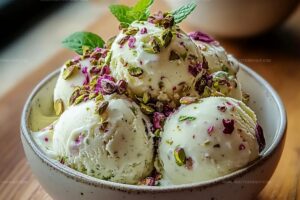 Rosewater Pistachio Delight Gelato Recipe