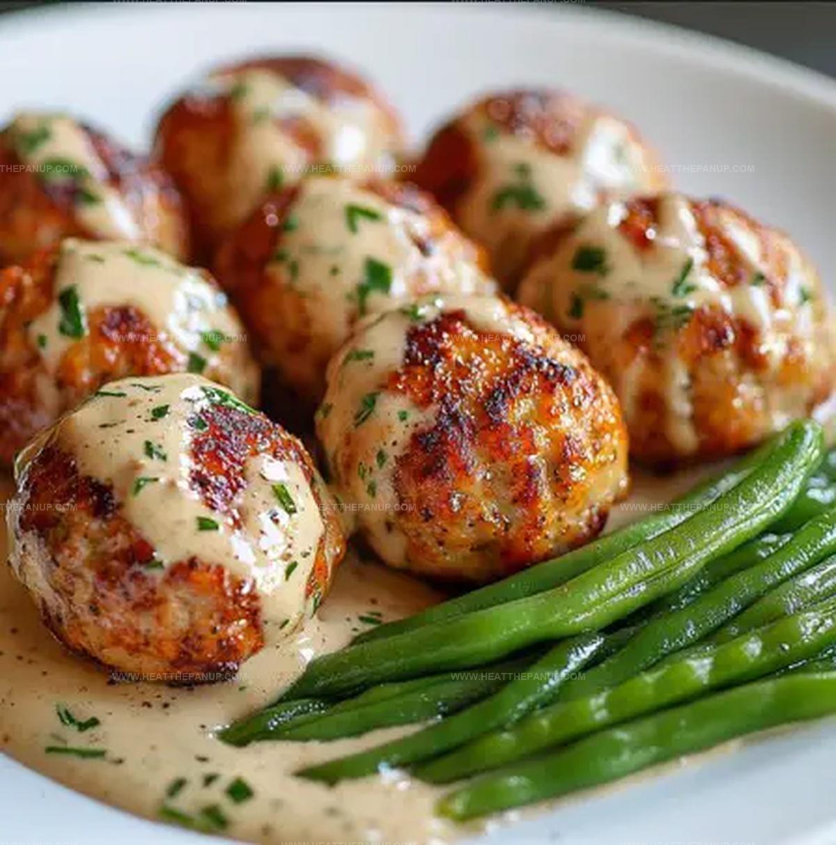 Chicken Meatballs With Honey Mustard Sauce Recipe