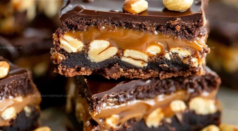 Outrageous Snickers Brownies Recipe