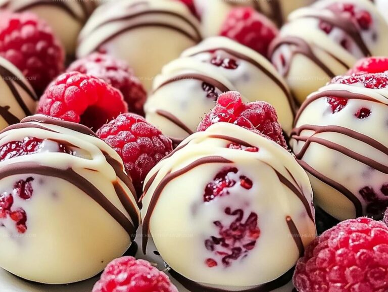 White Chocolate Raspberry Cheesecake Balls Recipe