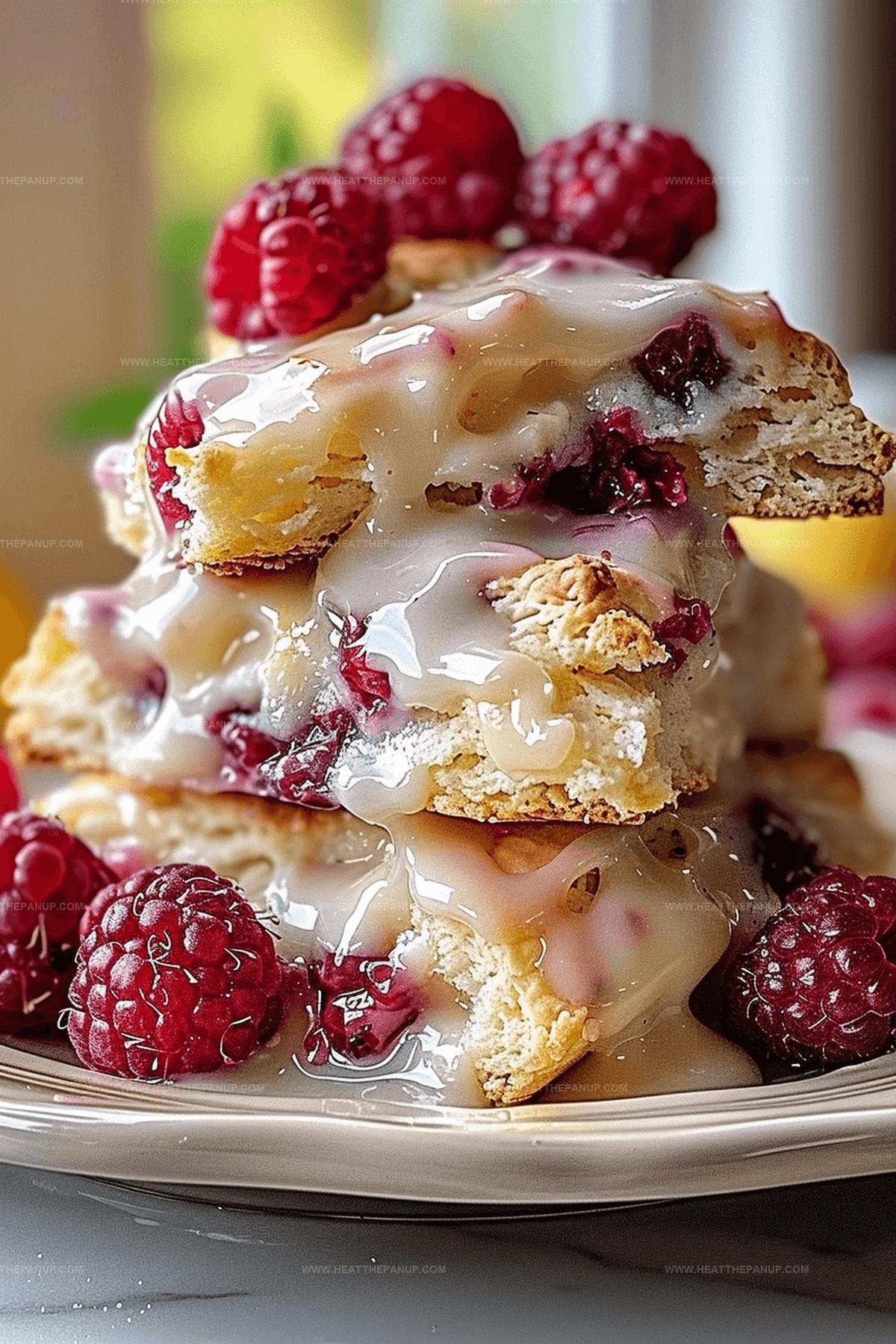 Ridiculously Easy Lemon Raspberry Scones Recipe