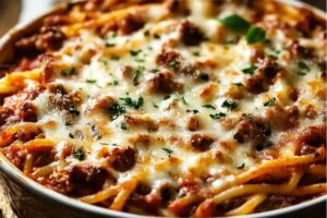 High Protein Spaghetti Casserole Recipe