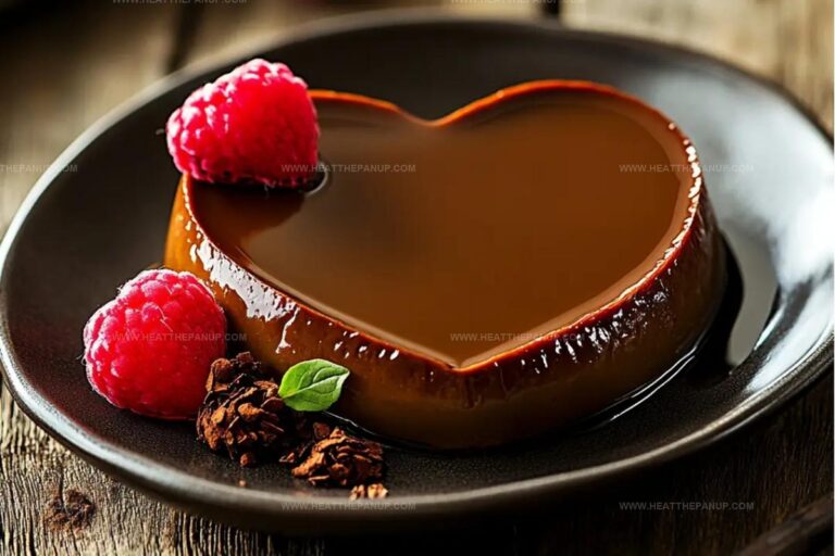 Heart-Shaped Chocolate Flan Recipe