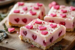 Valentines Sugar Cookie Cake Bars Recipe