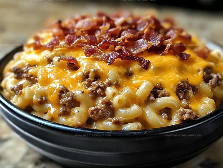 Turkey Bacon Cheeseburger Noodle Bake Recipe
