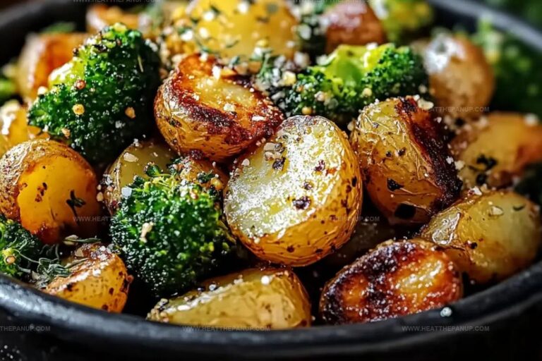 Roasted Parmesan Potatoes & Broccoli Recipe