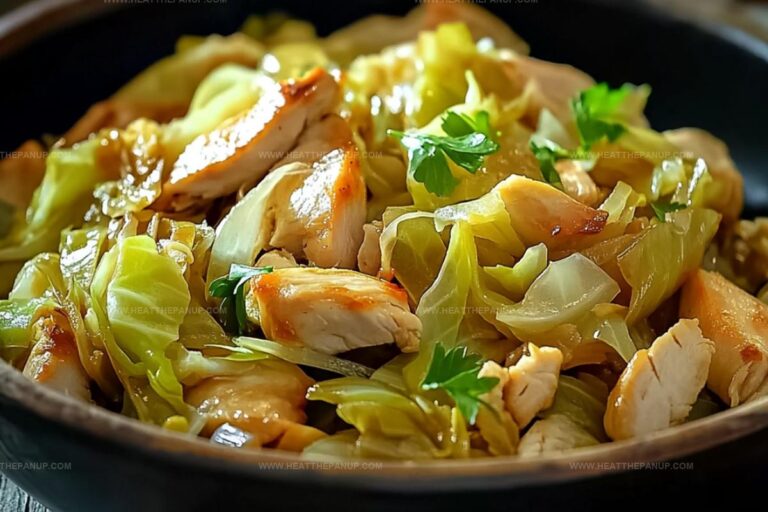 Cabbage Sauteed With Chicken Recipe