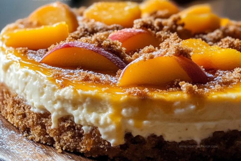 Peach Cobbler Cheesecake Recipe