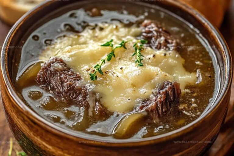 French Onion Beef Short Rib Soup Recipe