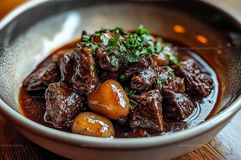 Slow-Cooked Beef Bourguignon Recipe