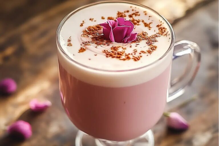 Almond Rose Latte Recipe