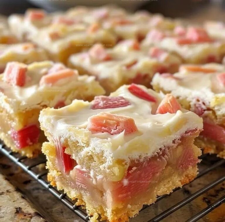 Rhubarb Custard Bars Recipe