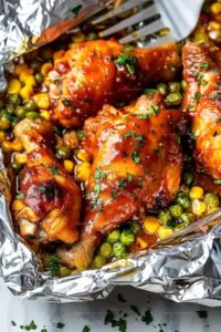 5-Ingredient Bbq Chicken Foil Packets Recipe
