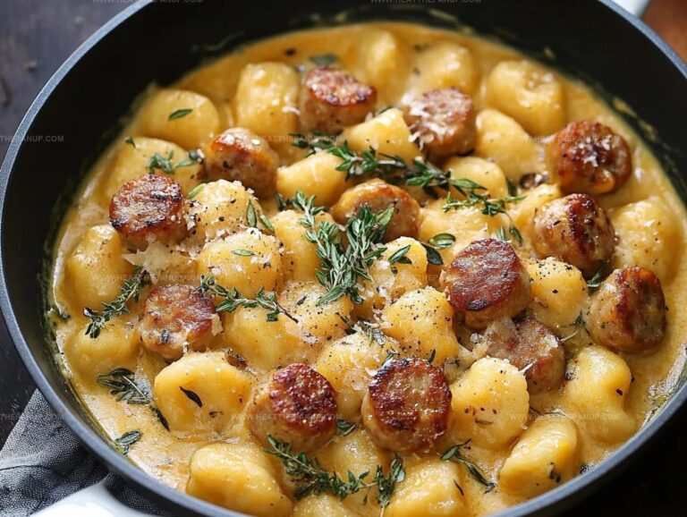 Creamy Butternut Squash Gnocchi With Sausage, Thyme, And Sage Recipe