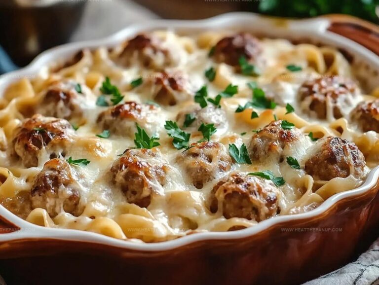 Swedish Meatball Noodle Bake Recipe