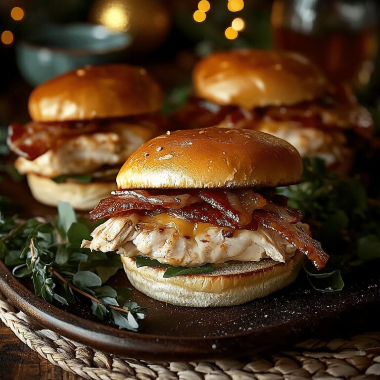 Picnic Chicken Bacon Ranch Sliders Recipe