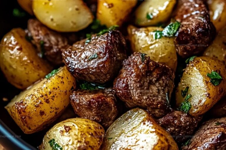 Garlic Butter Steak Bites And Potatoes Recipe