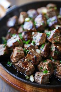Teriyaki Steak Bites With Green Pepper And Onion Recipe